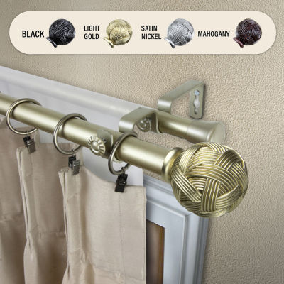 Rod Desyne Twine 1" Double Adjustable Curtain Rod
