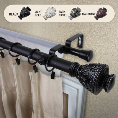 Rod Desyne Veda 1" Double Adjustable Curtain