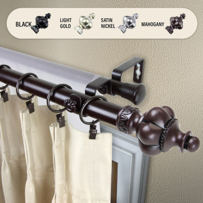 Rod Desyne Terra 1" Double Adjustable Curtain Rod