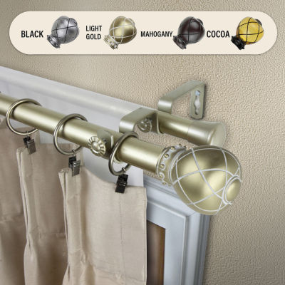 Rod Desyne Supreme 1" Adjustable Double Curtain Rod