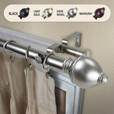 Rod DesyneRamona 1" Adjustable Double Curtain Rod
