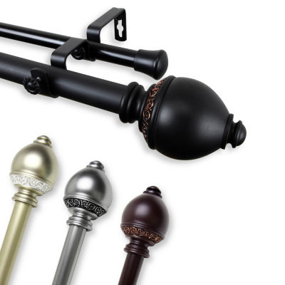 Rod DesyneRamona 1" Adjustable Double Curtain Rod