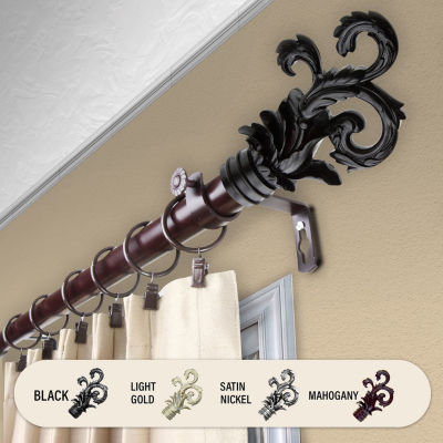 Rod Desyne Plume 1" Adjustable Curtain Rod