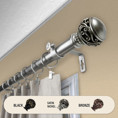 Rod Desyne Isabella 1 IN Adjustable Curtain Rod