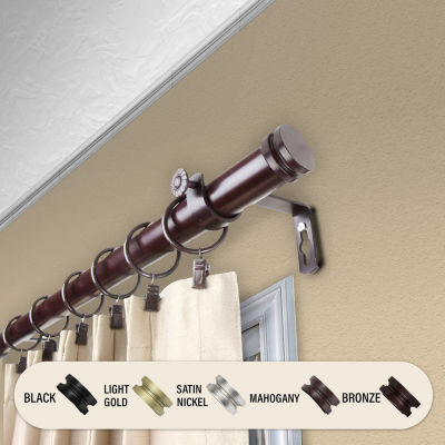 Rod Desyne Bun 1 IN Adjustable Curtain Rod