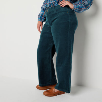 St john's bay outlet straight leg corduroy pants