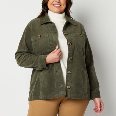 St. John's Bay Womens Plus Midweight Puffer Jacket - JCPenney