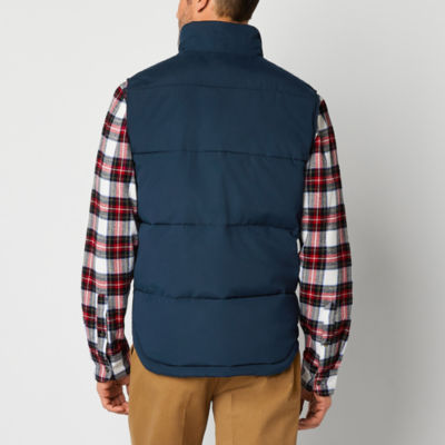 St. John's Bay Quilted Cargo Mens Puffer Vest