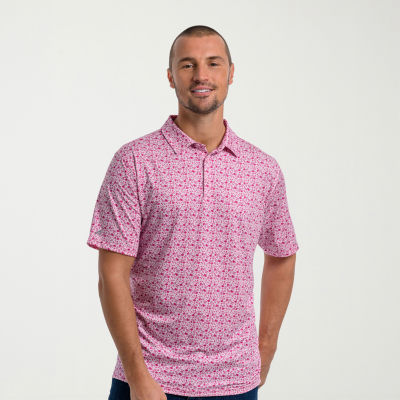 Antigua Mens Regular Fit Short Sleeve Polo Shirt