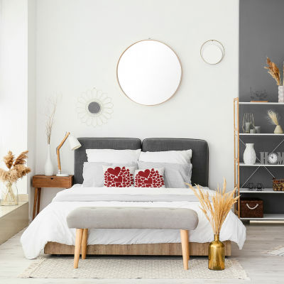 Hearts All Around Square Throw Pillow