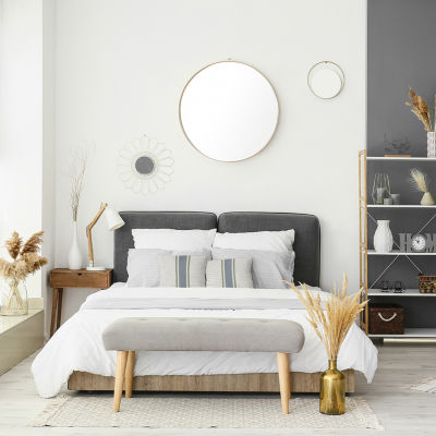 Grain Sack Square Throw Pillow