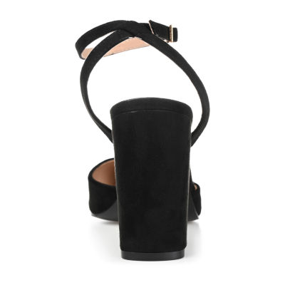 Journee Collection Tyyra Womens Pointed Closed Toe Block Heel Pumps