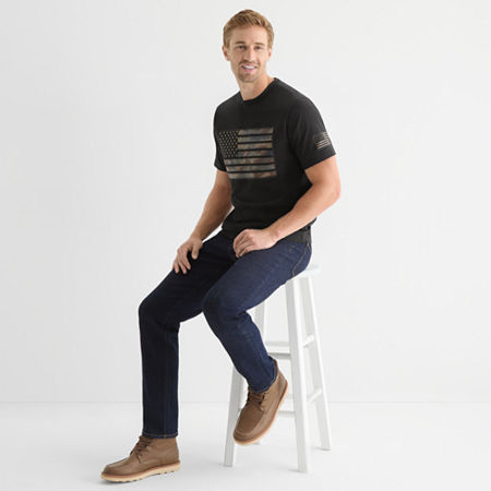 Buckhorn River Mens Crew Neck Short Sleeve Regular Fit Graphic T-shirt In Black