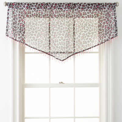 Home Expressions™ Purr Sheer Rod-Pocket Ascot Valance