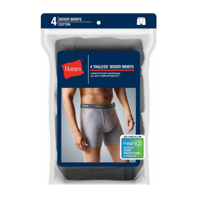 Hanes Freshiq Comfortflex Waistband Mens 4 Pack Boxer Briefs