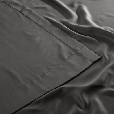 Exclusive Fabrics & Furnishing Solid Extra Wide Rod Pocket Back Tab Light-Filtering Single Curtain Panel