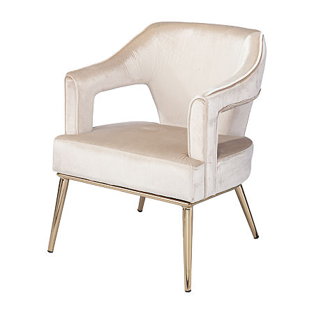 Mosston Upholstred Accent Arm Chair, One Size, Beige