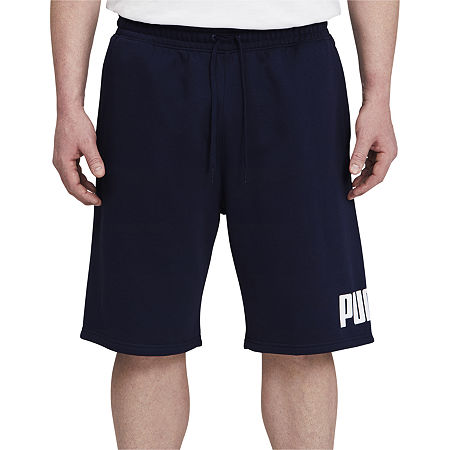 PUMA Big Logo Mens Big and Tall Workout Shorts, 3x-large Tall, Blue