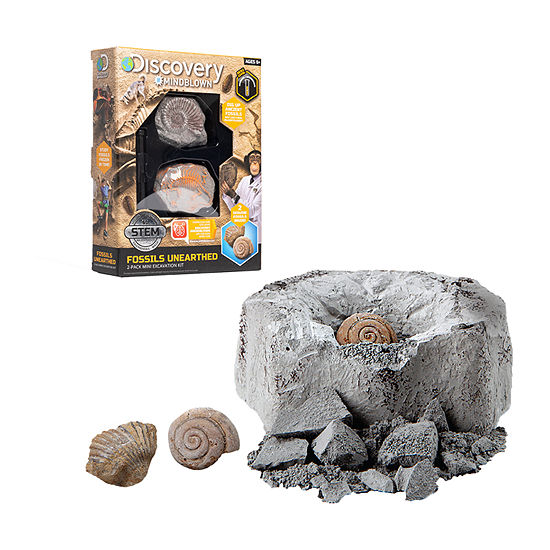 Discovery Mindblown Toy 2pc Excavation Kit Mini Fossil