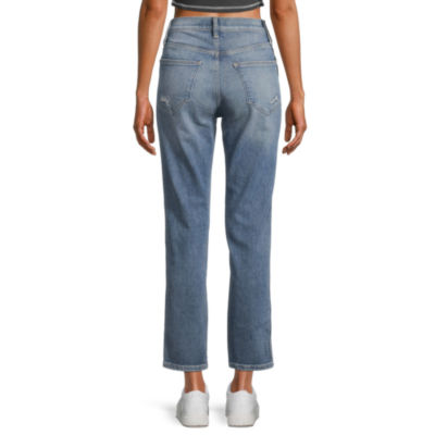 Arizona Womens Juniors Highest Rise Easy-on + Easy-off Mom Jean