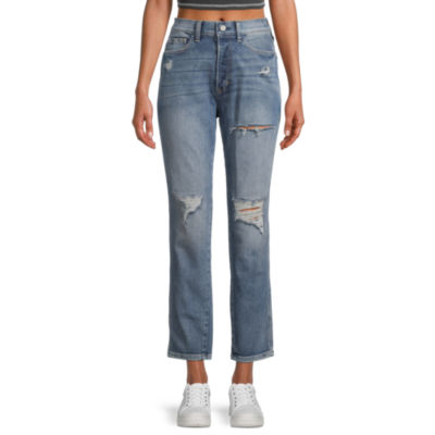 Arizona Womens Juniors Highest Rise Easy-on + Easy-off Mom Jean