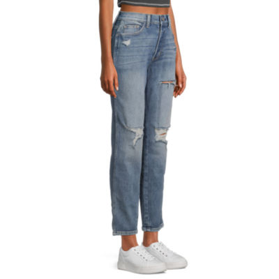 Arizona Womens Juniors Highest Rise Easy-on + Easy-off Mom Jean
