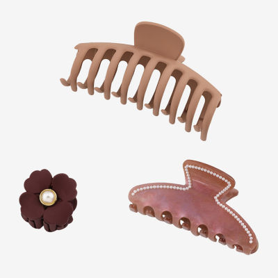 Bijoux Bar Floral 3-pc. Claw Hair Clip