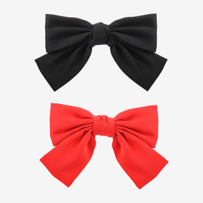 Bijoux Bar Black & Red 2-pc. Hair Bow