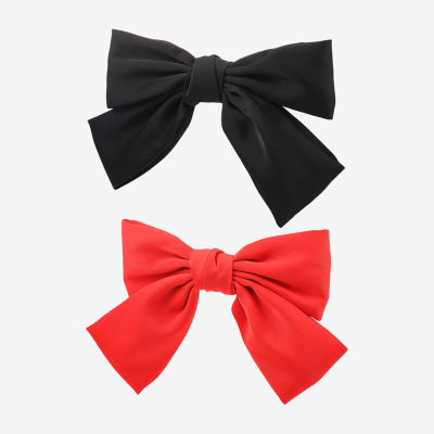 Bijoux Bar Black & Red 2-pc. Hair Bow