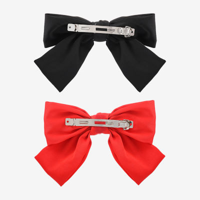 Bijoux Bar Black & Red 2-pc. Hair Bow