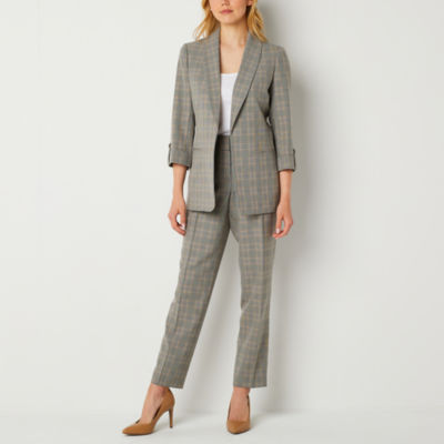 Black Label by Evan-Picone Womens Straight Fit Suit Pants