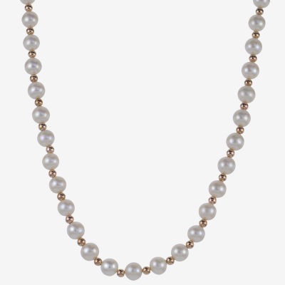 Womens White 18 Inch Strand Necklace