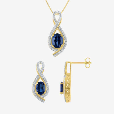 Gemstone 14K Gold Over Silver 2-pc. Jewelry Set