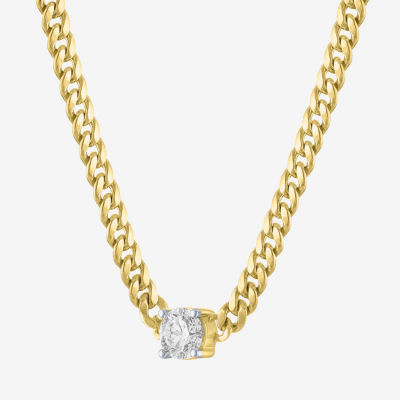 Diamond Addiction (G-H / Si2-I1) Womens 1/ CT. T.W. Lab Grown White 10K Gold Pendant Necklace