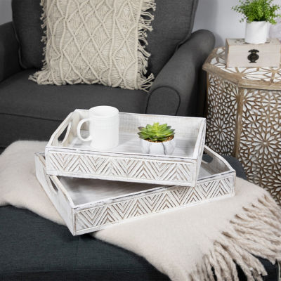 Northlight Chevron Display 2-pc. Decorative Tray