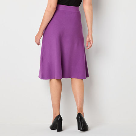 Liz Claiborne Womens A-Line Skirt, Petite X-large, Purple