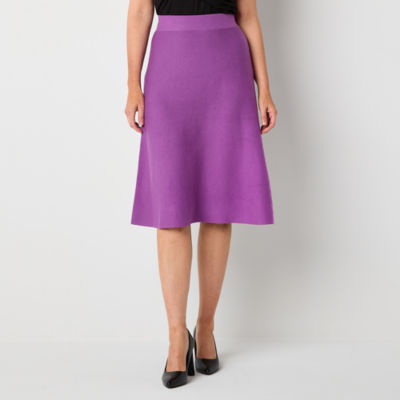 Jupe Liz Claiborne Taille 8 Droite Imprimée Marine - Occasion Très Bon état