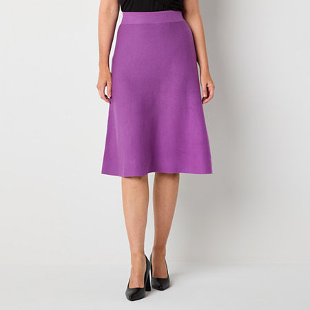 Liz Claiborne Womens A-Line Skirt, Petite X-large, Purple