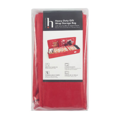 Home Expressions Red Heavy Duty Gift Wrap Organizer