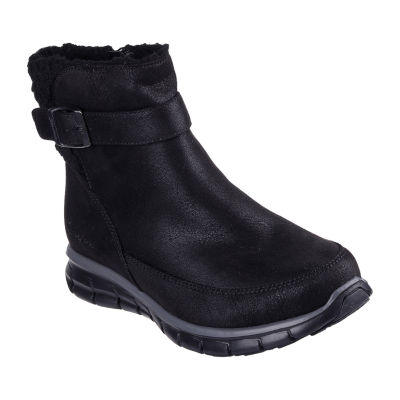 Skechers Womens Synergy Diva Lane Flat Heel Winter Boots