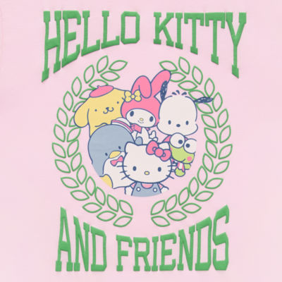 Juniors Womens Crew Neck Short Sleeve Hello Kitty Graphic T-Shirt