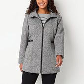 Petites Size Microfiber Coats Jackets for Women JCPenney