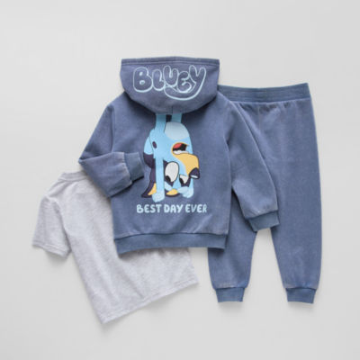 Toddler Boys 3-pc. Fleece Bluey Pant Set