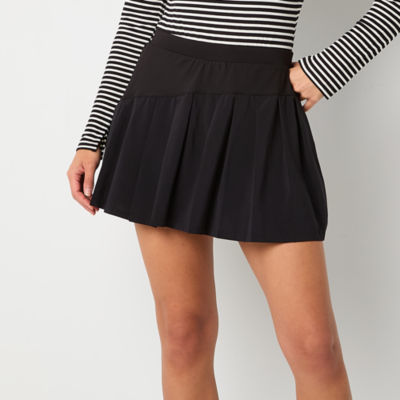 Stylus Womens High Rise Pleated Skirt