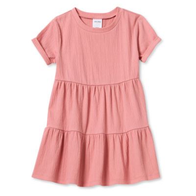 Okie Dokie Toddler & Little Girls Short Sleeve A-Line Dress