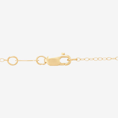 14K Gold Heart Charm Bracelet