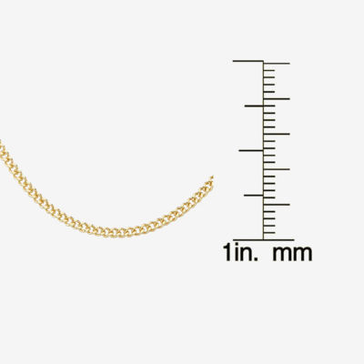 Children's 14K Yellow Gold over Silver Curb Chain Necklace