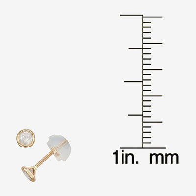 1/5 CT. T.W. Mined White Diamond 14K Gold 4.2mm Stud Earrings