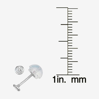 1/10 CT. T.W. Mined White Diamond 14K Gold 3.7mm Stud Earrings