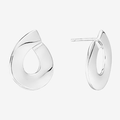Womens Sterling Silver Drop Earrings